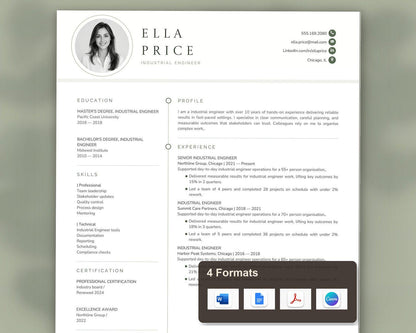 Industrial Engineer Resume Template