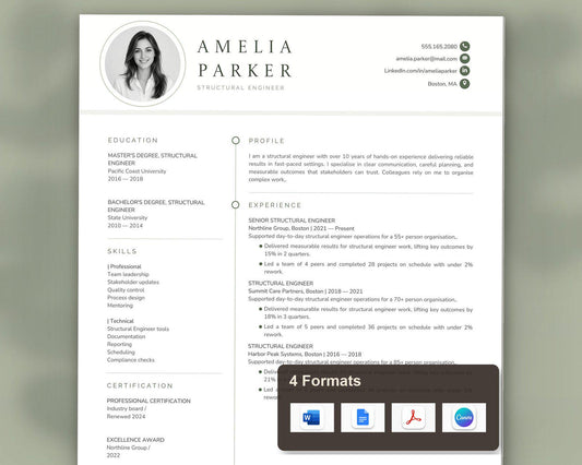 Structural Engineer Resume Template