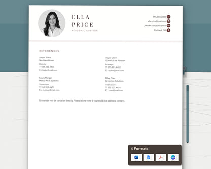 Academic Advisor Resume Template
