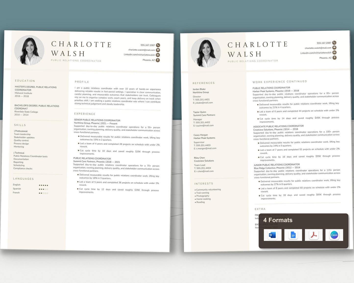 PR Specialist Resume Template