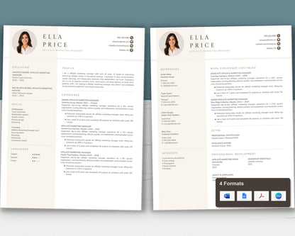Affiliate Marketing Manager Resume Template