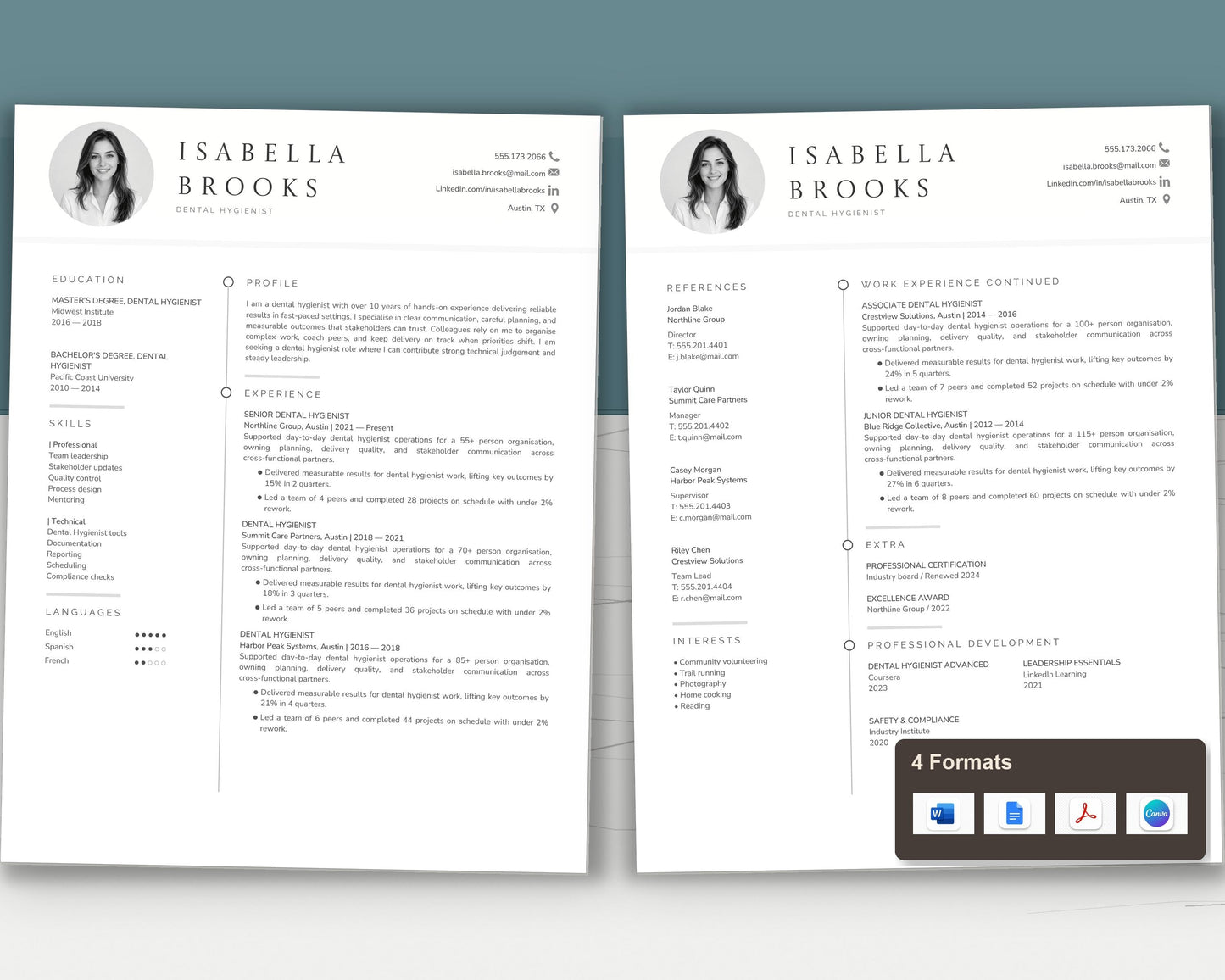 Dental Hygienist Resume Template
