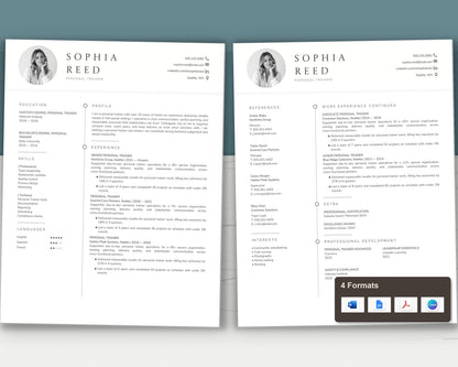Personal Trainer Resume Template