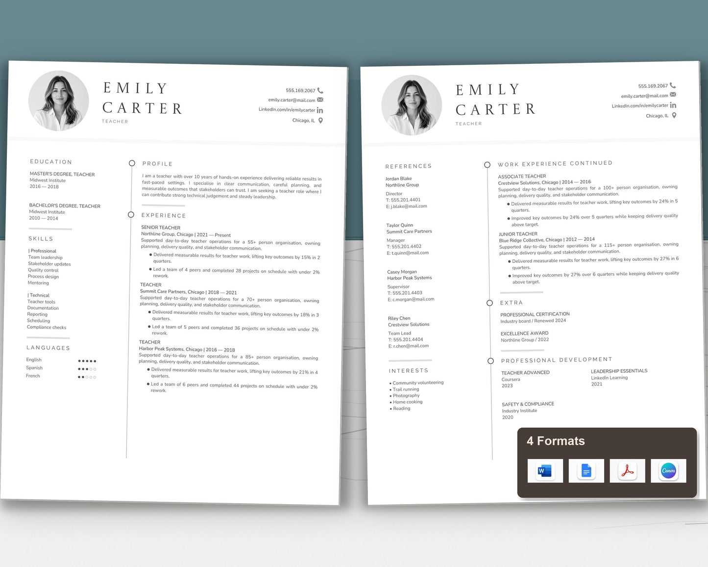 Teacher Resume Template