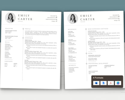 Teacher Resume Template