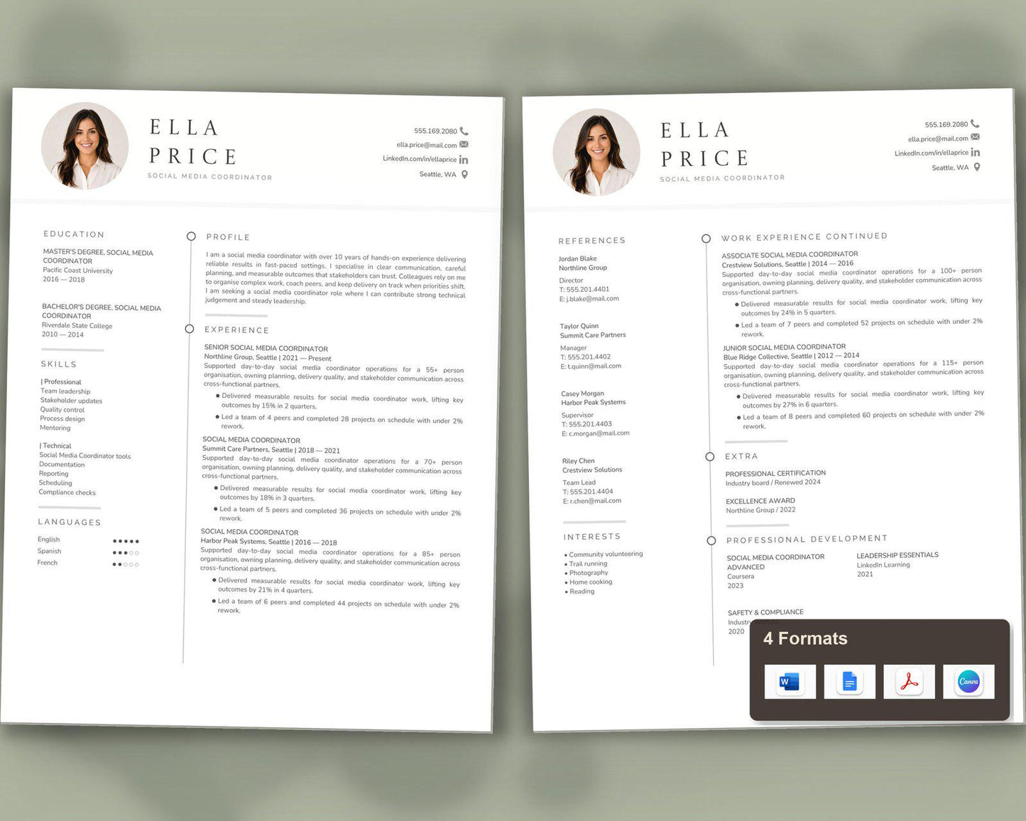 Social Media Coordinator Resume Template