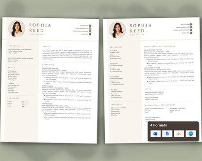 Store Manager Resume Template