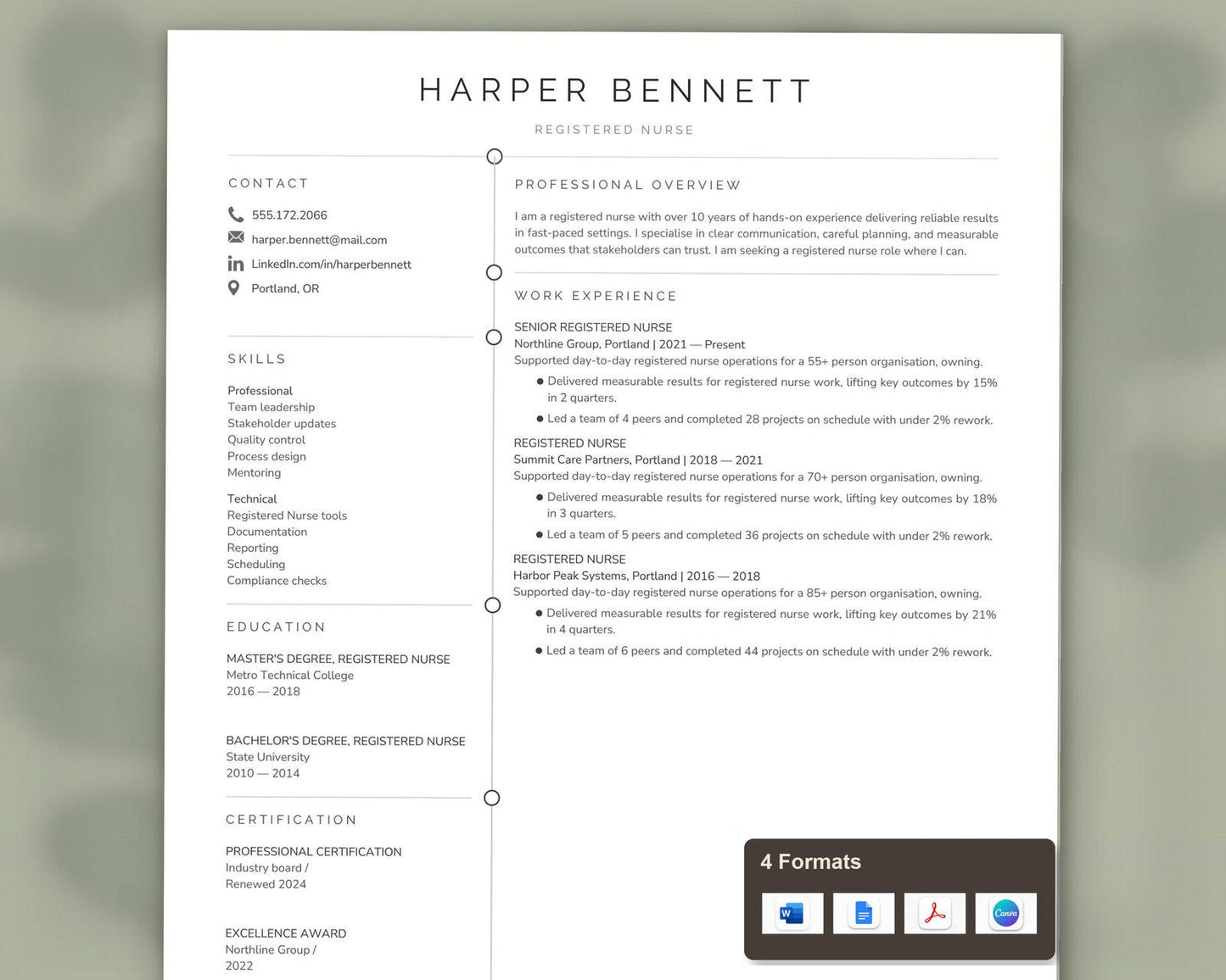 Registered Nurse Resume Template