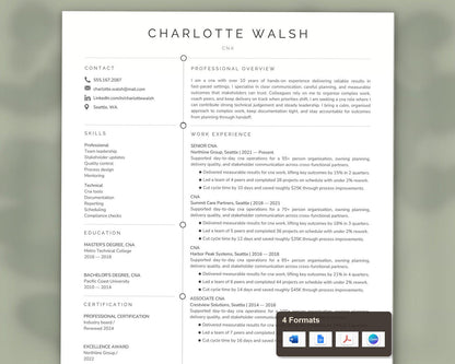 Cna Resume Template