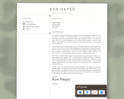 Software Developer Resume Template