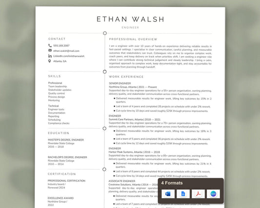 Engineer Resume Template