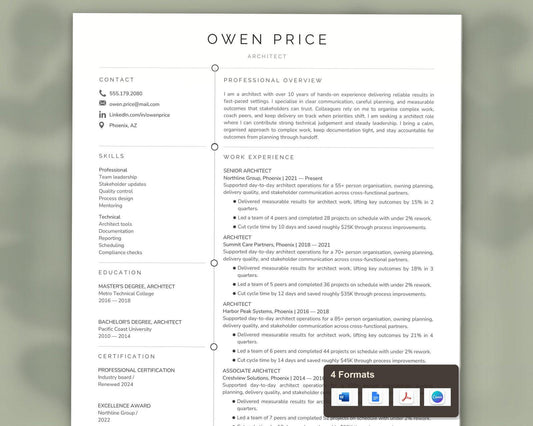 Architect Resume Template