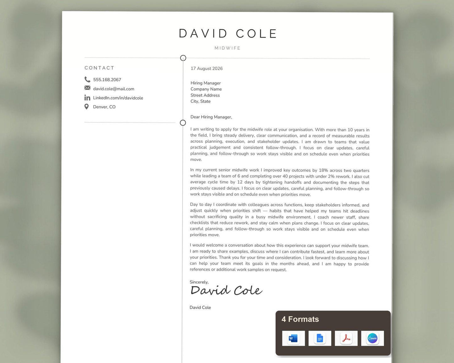 Midwife Resume Template