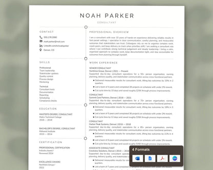 Consultant Resume Template