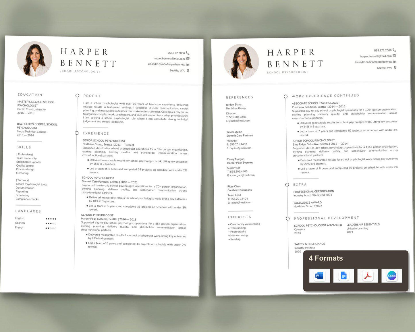 School Psychologist Resume Template