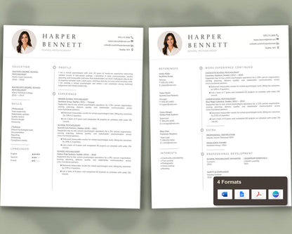School Psychologist Resume Template