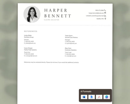 Claims Adjuster Resume Template