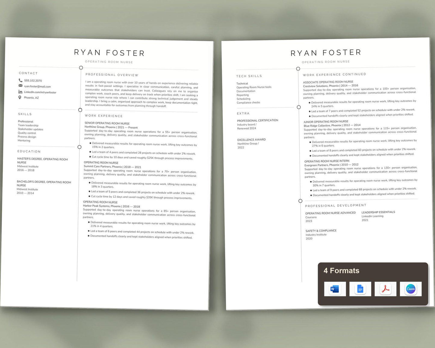 Operating Room Nurse Resume Template