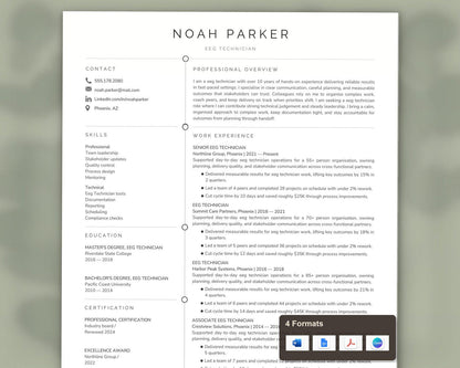 Eeg Technician Resume Template
