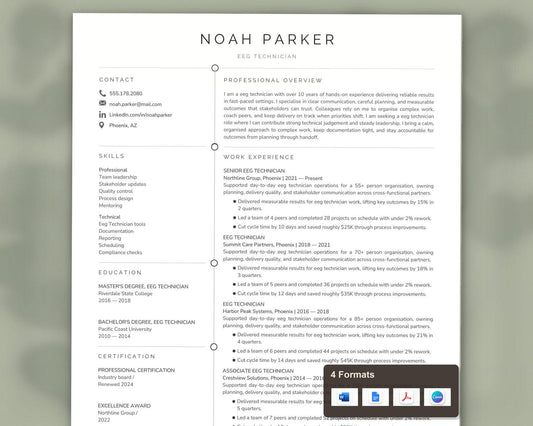 Eeg Technician Resume Template