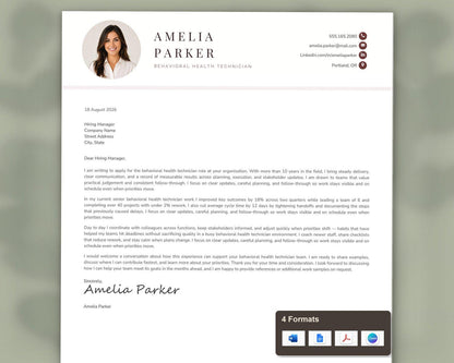 Behavioral Health Technician Resume Template