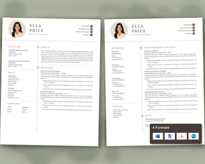 Radiation Therapist Resume Template