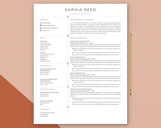 Office Administrator Resume Template