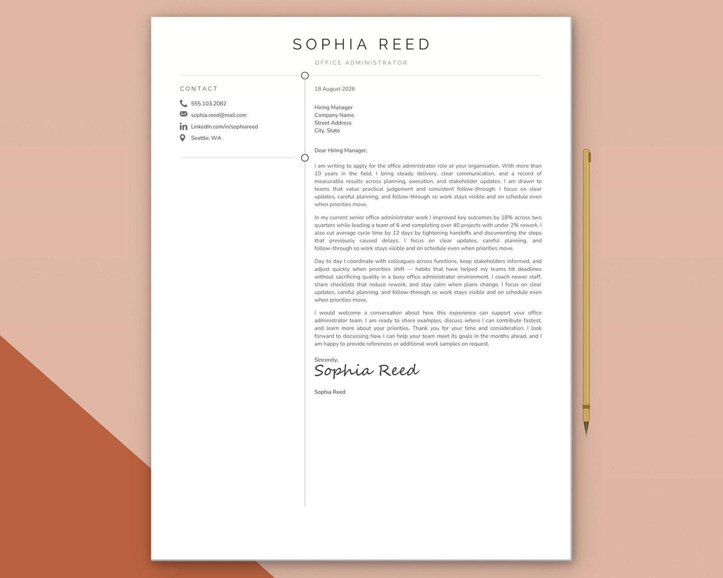 Office Administrator Resume Template