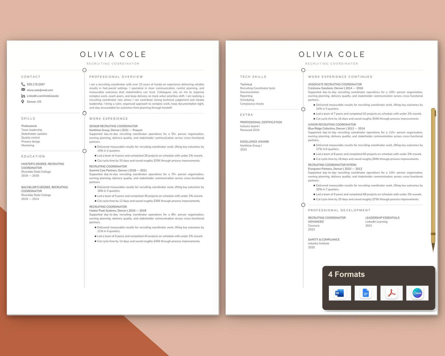 Recruiting Coordinator Resume Template