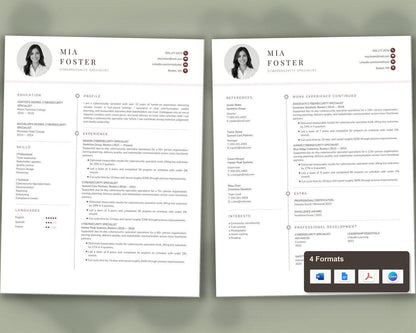 Cybersecurity Specialist Resume Template