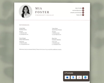 Cybersecurity Specialist Resume Template