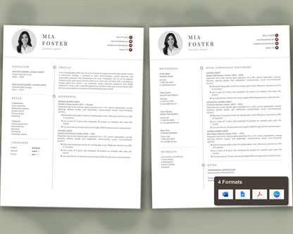 Leasing Agent Resume Template