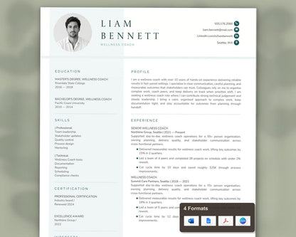 Wellness Coach Resume Template