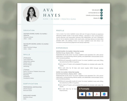 Nurse Resume Template