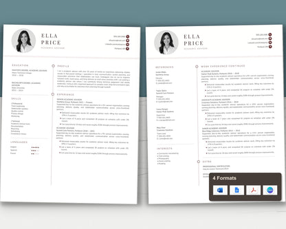 Academic Advisor Resume Template