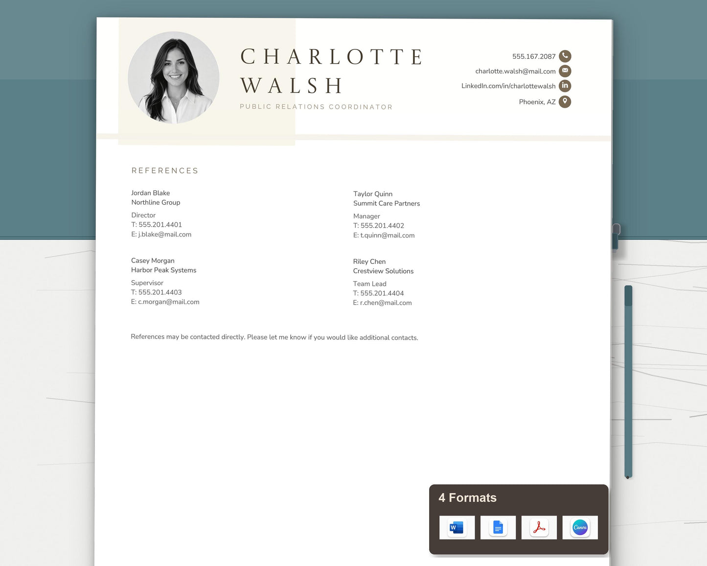 PR Specialist Resume Template