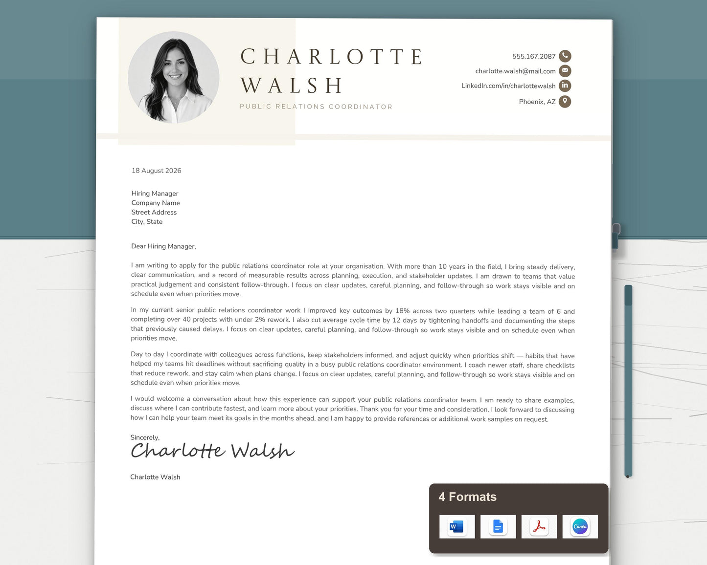 PR Specialist Resume Template