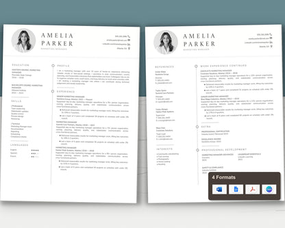 Marketing Manager Resume Template