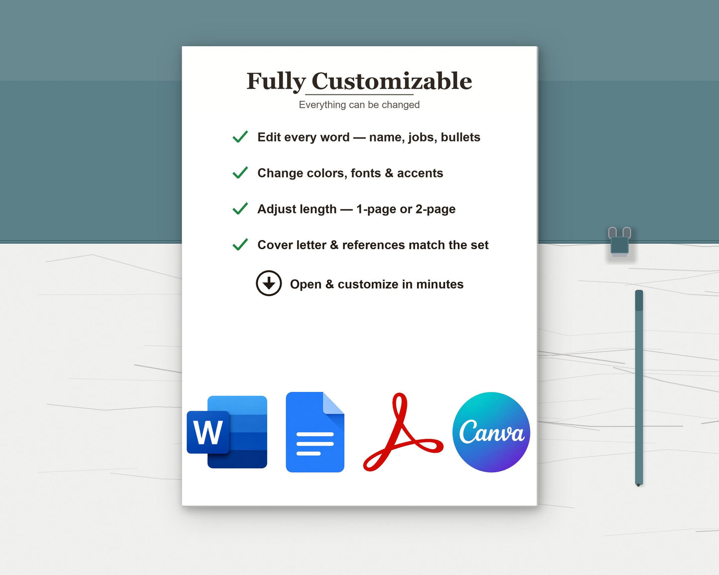 Marketing Manager Resume Template