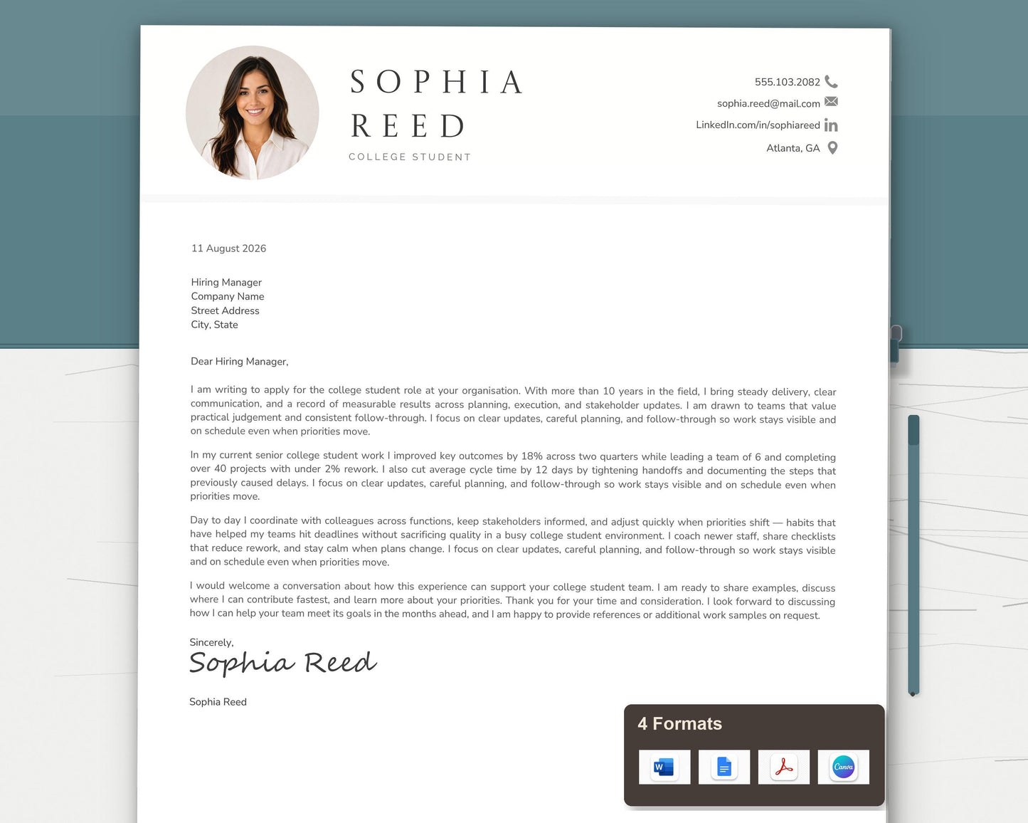 College Student Resume Template