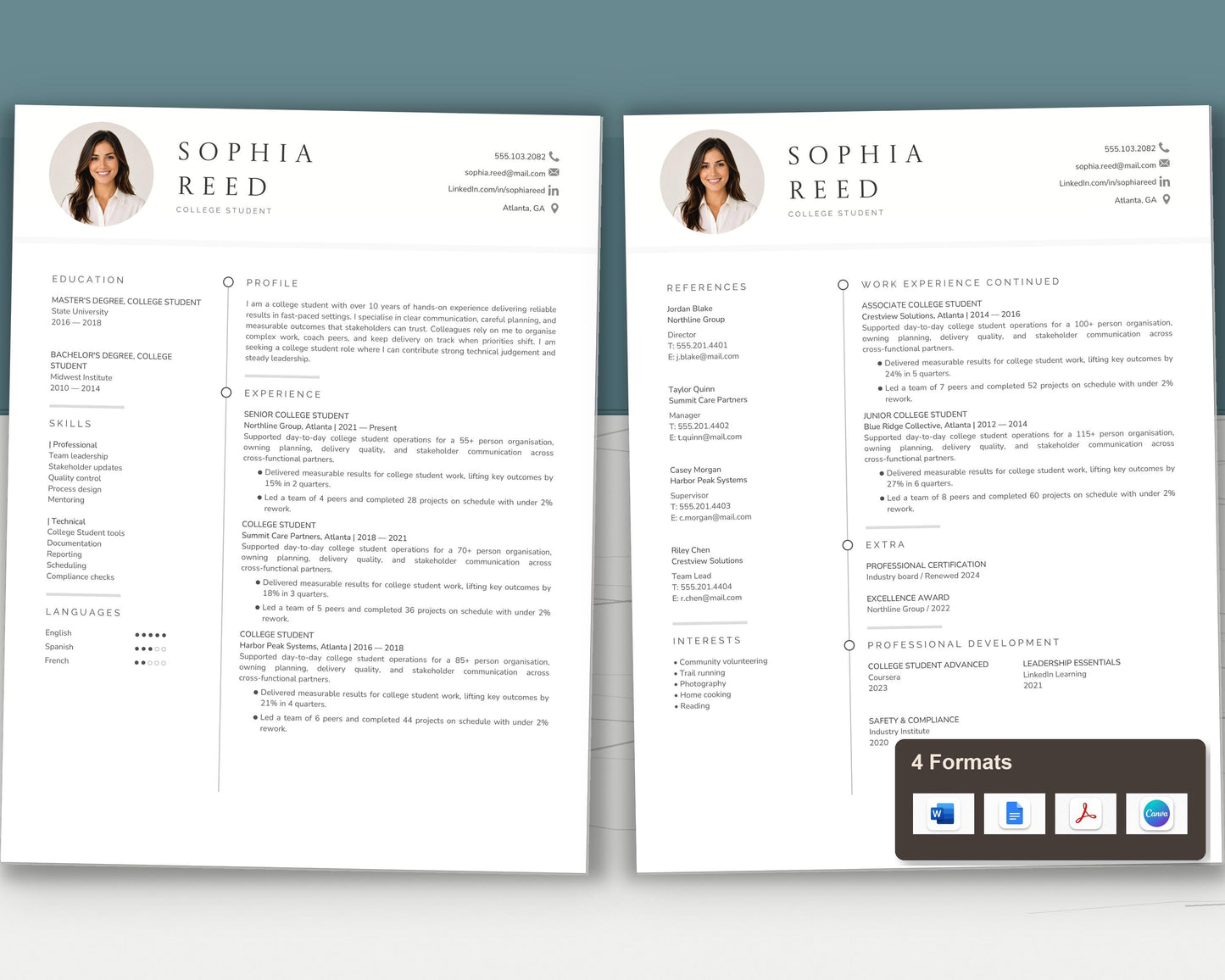 College Student Resume Template