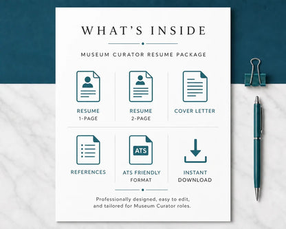 Professional Resume Template + Cover Letter | Modern Two-Page, ATS
