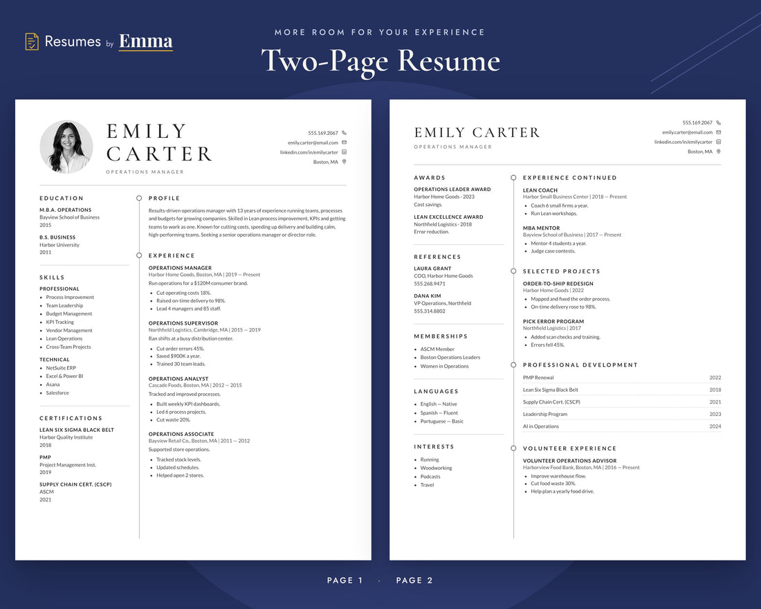 operations manager 02 two page