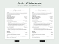 Teacher Resume Template Classic | Elementary Teacher Resume | Cover Le ...