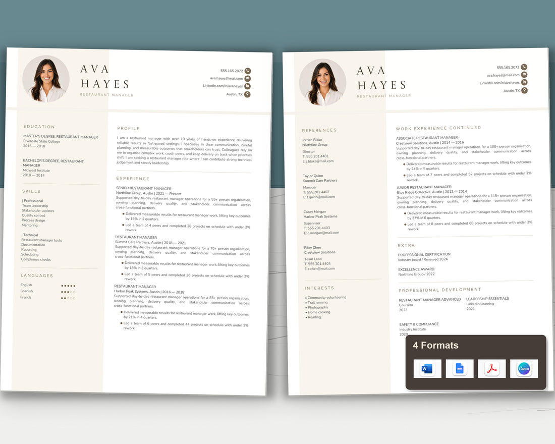 restaurant-manager 02 two-page