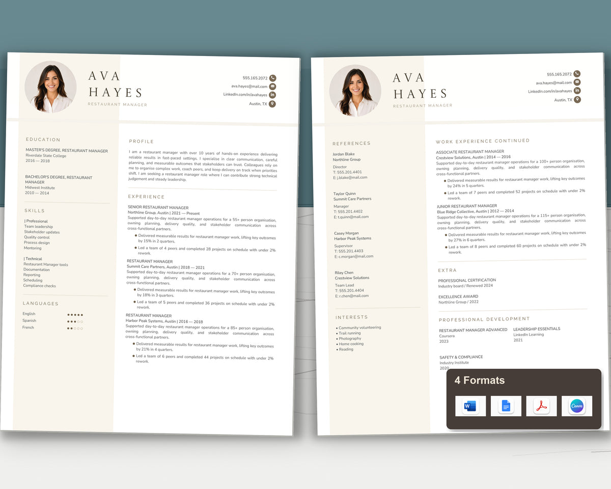 restaurant-manager 02 two-page