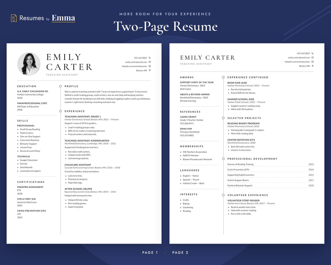 teaching assistant 02 two page