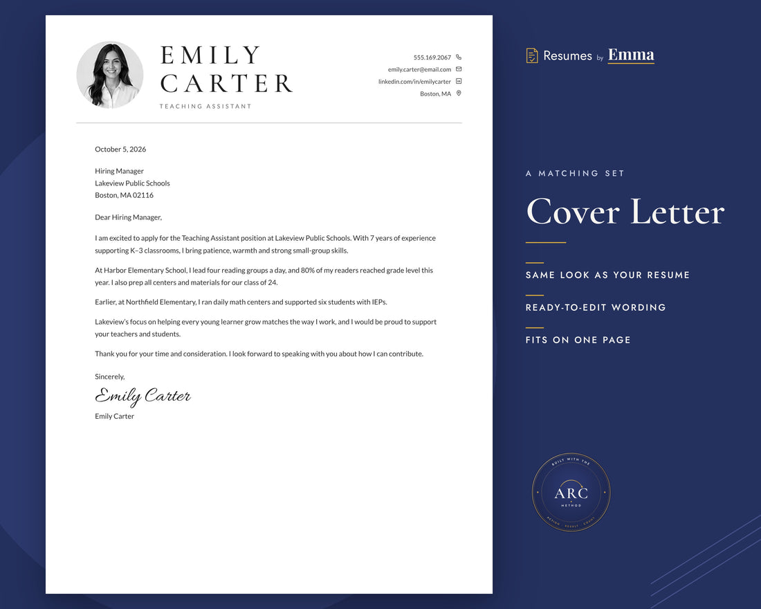 teaching assistant 03 cover letter